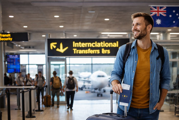 È necessario un visto per l'Australia per un viaggiatore in transito in aeroporto?